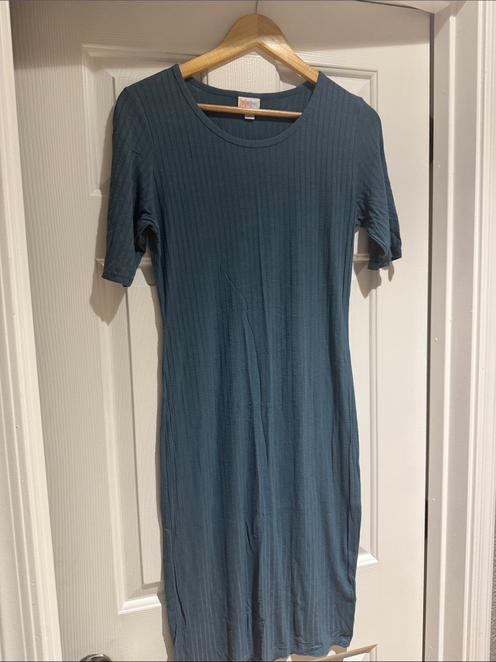LuLaRoe Julia Dress (Teal)